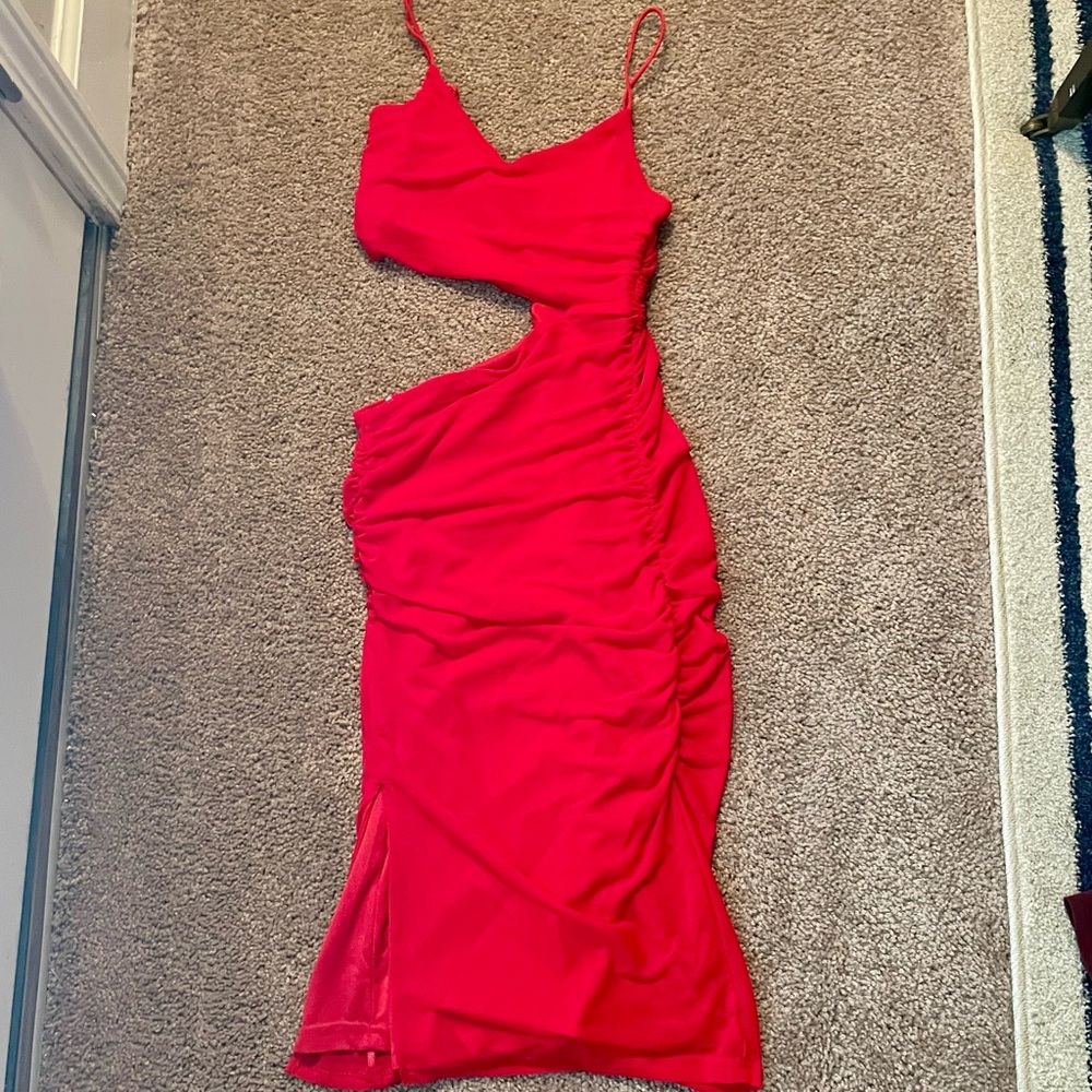 Red Lulus Cocktail Dress - Picture 4 of 5